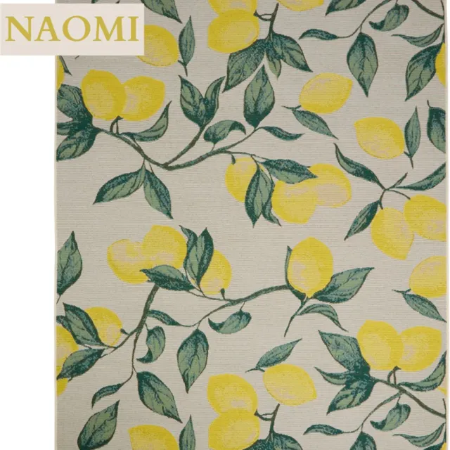 MISOU Vloerkleed - 200x300cm - Creme/Geel - voor Binnen - en Buiten - Polypropyleen - Buitenkleed - Tapijt - Woonkamer - Veranda - NAOMI