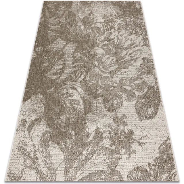 RUGSX Kleden Rugsx Sisal tapijt SISAL FLOORLUX 20491 BLOEMEN Champag 240x330 cm Beige