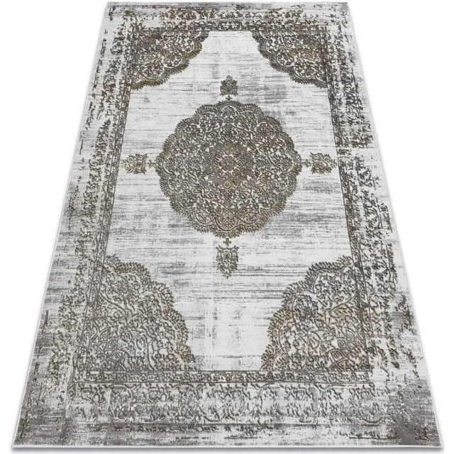 RUGSX Kleden Rugsx Tapijt LIRA E1468 Rozet, structureel, modern, glam 80x150 cm Grijs