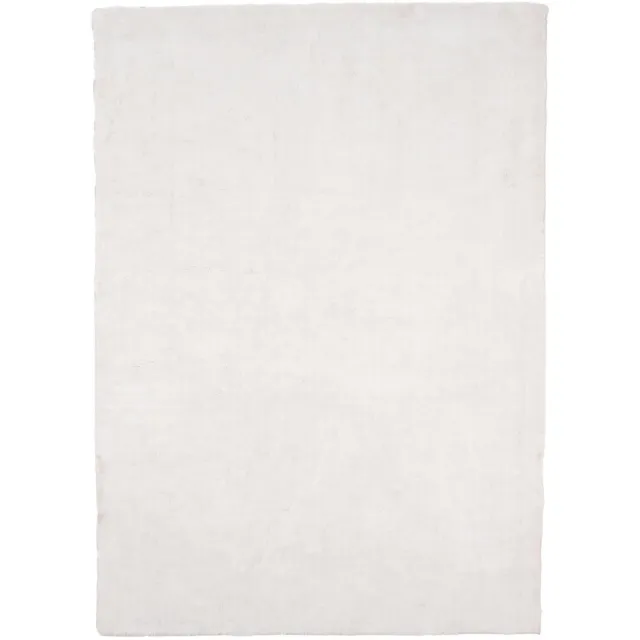 Nest of Nora Vloerkleed rechthoek 350x250 cm - Glanzend polyester mix - Wit