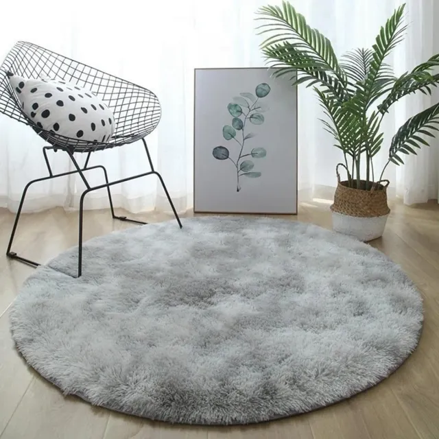 VHV Rond vloerkleed - Vloerkleed kinderkamer - Kinderkamer kleed - Rond kleed kinderkamer - Speelkleed kinderkamer - Zacht vloerkleed - Meisjeskamer vloerkleed - Vloerkleed slaapkamer - Voor kinderkamer - Voor slaapkamer - Voor speelkamer - Grijs Verkrijgbaar in meerdere kleuren