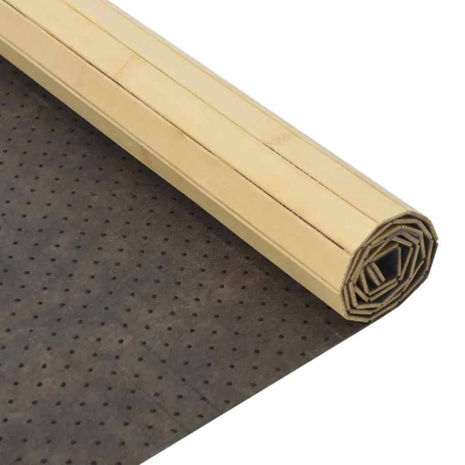 vidaXL Vloerkleed rechthoekig 60x400 cm bamboe lichtnaturel beige, foto 4