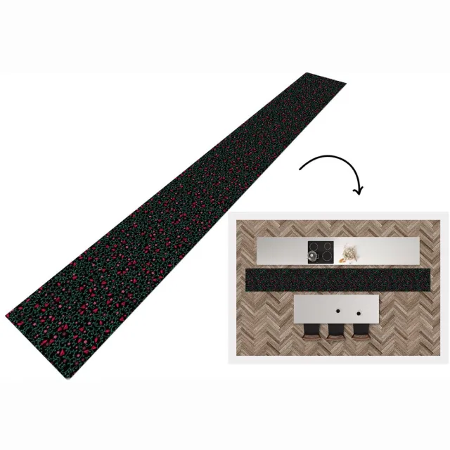 KitchenYeah Keukenloper - Keukenmat - Bloemen - Tuin - Patronen - Keuken vloerkleed multicolor, foto 3
