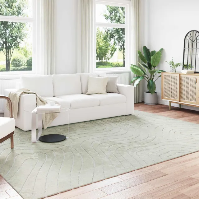 vidaXL Binnen- en buitentapijt PALMERAS Groen 200 x 280 cm Polyester, foto 2