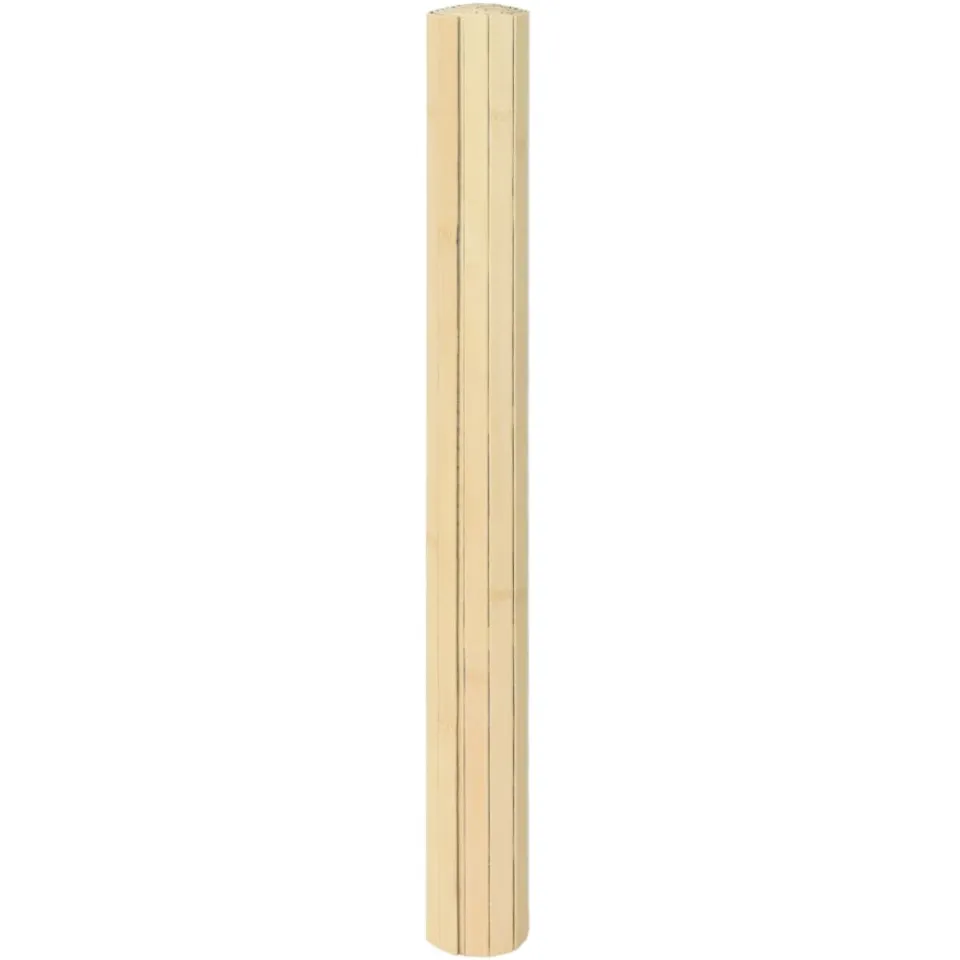 vidaXL Vloerkleed rechthoekig 100x300 cm bamboe lichtnaturel beige, foto 2