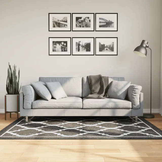 vidaXL Vloerkleed wasbaar 120x180 cm zwart en wit, foto 2