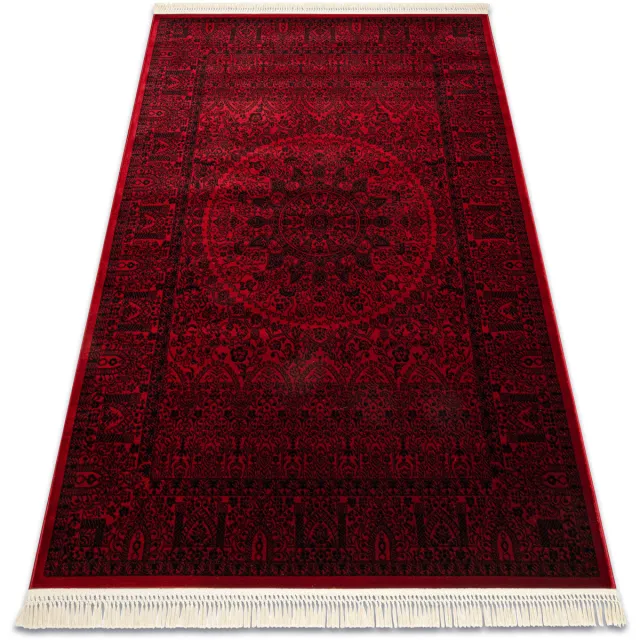 RUGSX Kleden Rugsx ORIENT 6039 tapijt bordeauxrood / zwart Frame, 200x290 cm