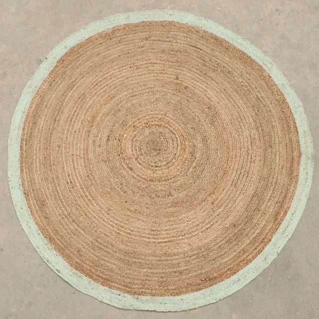 Dutch Lifestyle Jaipur - Jute - Vloerkleed - 200x200 cm - Beige