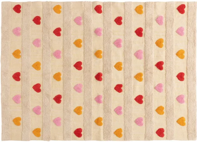 Atmosphera Créateur d'intérieur® Atmosphera Kids Vloerkleed Hartjes - 120x170cm - Multi