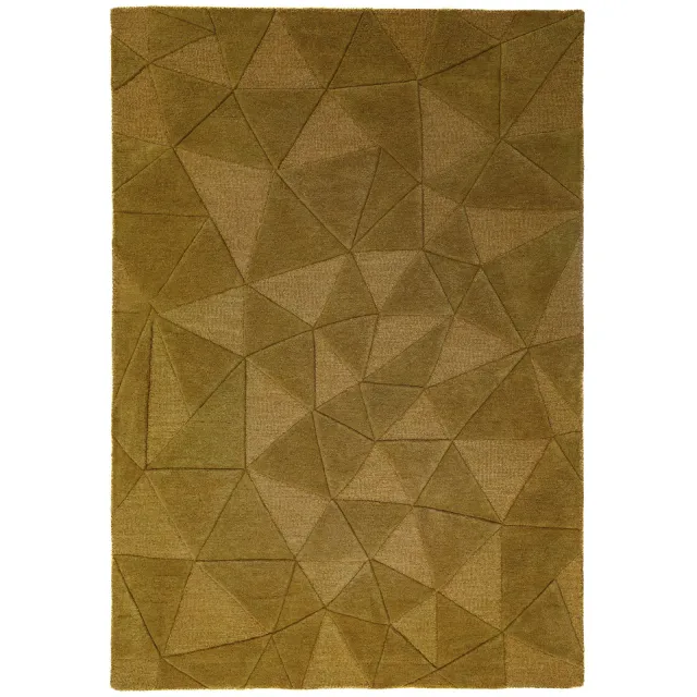 Flair Rugs Shard wollen vloerkleed goud