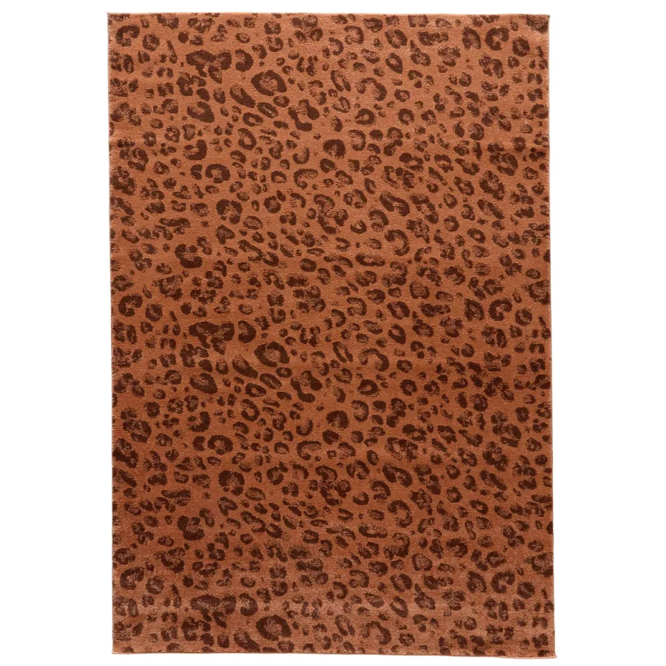 NOUS Living vloerkleed panterprint terra-donkerbruin terra/donkerbruin