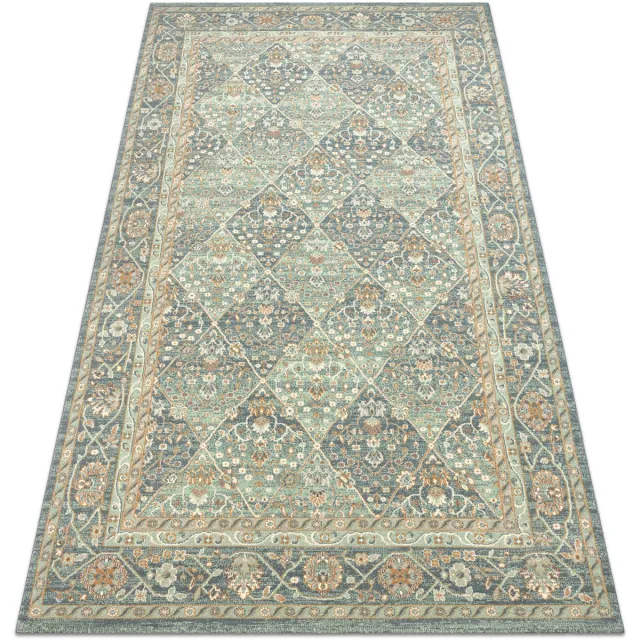 RUGSX Kleden Rugsx Wollen tapijt SOHO 477.27.LA500 OSTA - Ruit, 200x300 cm Groen