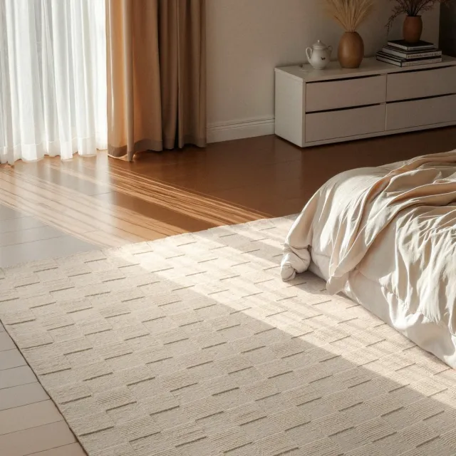 Villeroy & Boch 1766 wollen vloerkleed Scala Naturel Wit - 120 x 170 cm - (S) Beige
