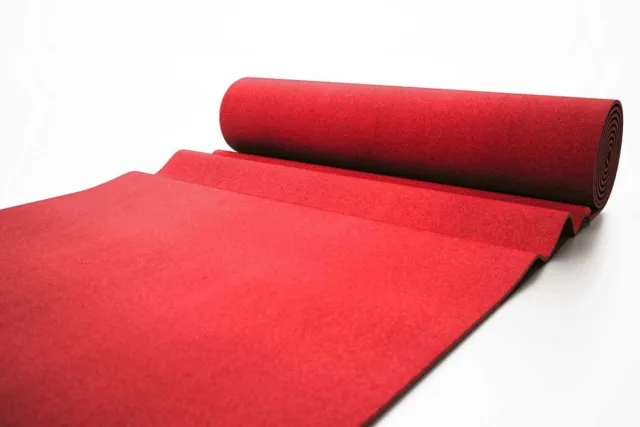 IVOL Tapijt loper Torrance - Breedte 200 cm - 2 mm dik - Rood - per strekkende meter