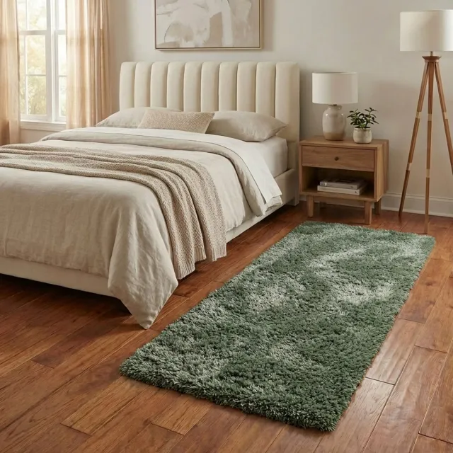 NATURL. Wasbare loper - Blaze Groen - 80x250cm