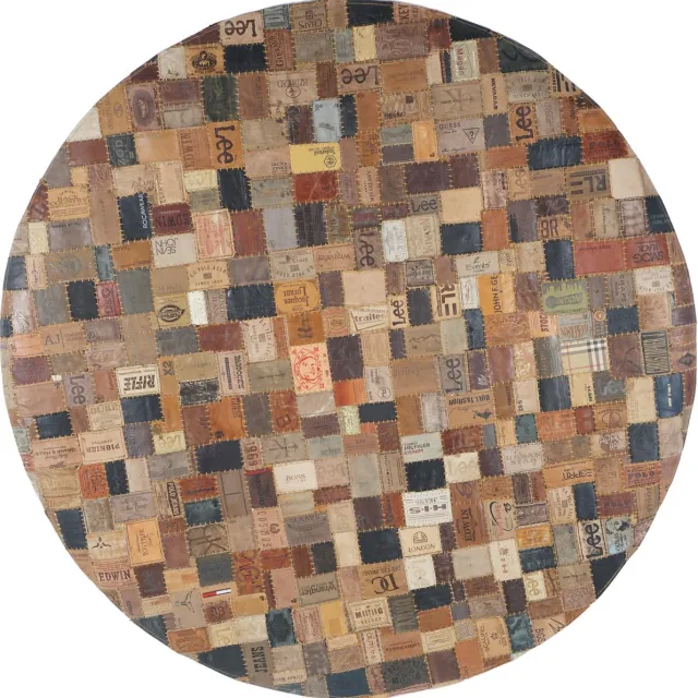 Veer Carpets Karpet Royal Labels Rond ø160 cm Bruin