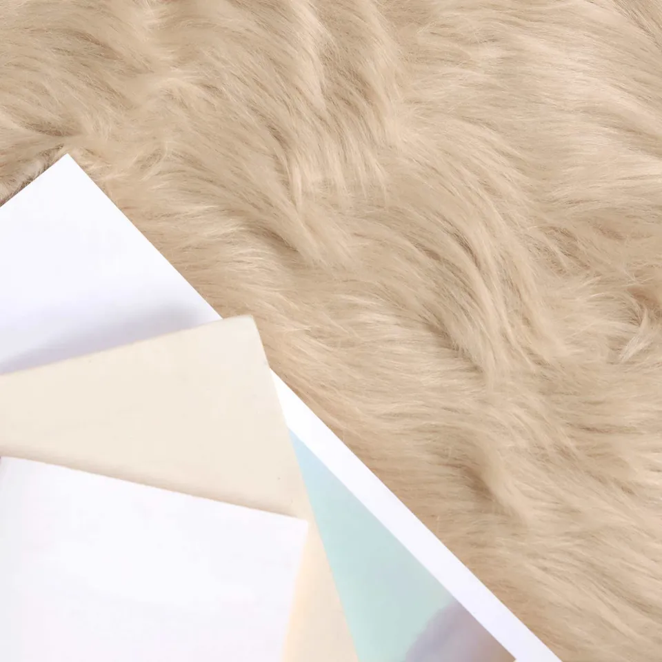 vidaXL Tapijt van imitatie TAFALLA Beige 80 x 120 cm Polyester, foto 4