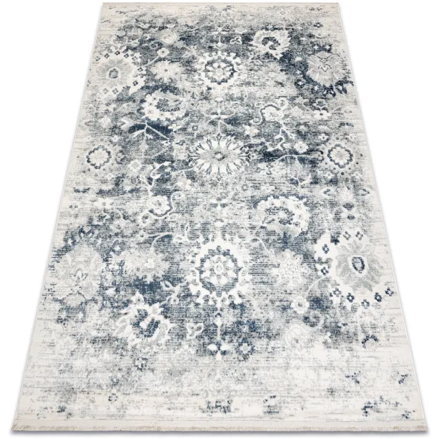 RUGSX Kleden Rugsx DISTIN 0822A marineblauw / blauw / wit 80x150 cm