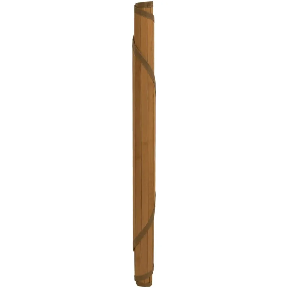 vidaXL Vloerkleed rond 80 cm bamboe bruin, foto 3