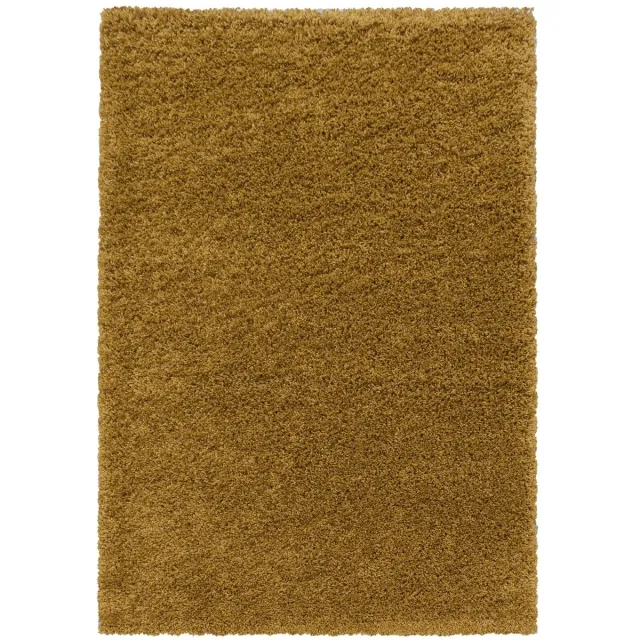 Dutch XXL Hoogpolig Vloerkleed | Tapijt | Shaggy | Sydney | Uni | Goud | 200x290 cm