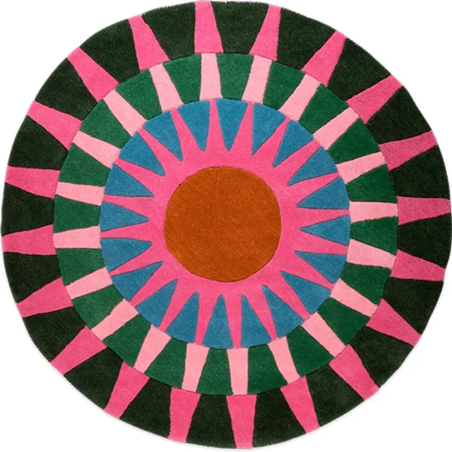 Kitsch Kitchen vloerkleed Soleil M multi 140 cm Roze