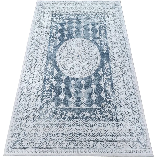 RUGSX Kleden Rugsx Tapijt ACRYL VALENCIA 2328 ORNAMENT blauw / 80x150 cm
