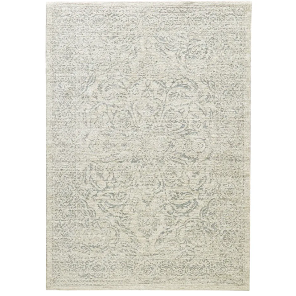 NOUS Living vloerkleed Taylor crème crème/blauw