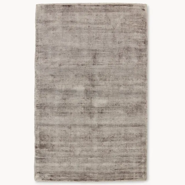 Westwing Collection Handgeweven viscose vloerkleed Jane Taupe