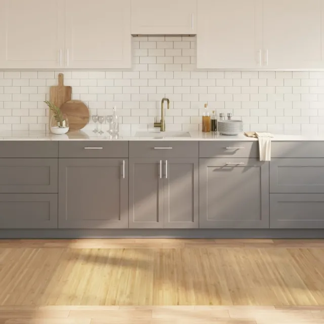 vidaXL Vloerkleed rechthoekig 100x300 cm bamboe lichtnaturel Beige