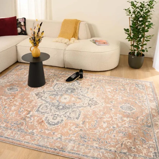Tapeso Vintage vloerkleed - Classic Bernard terracotta 160x230