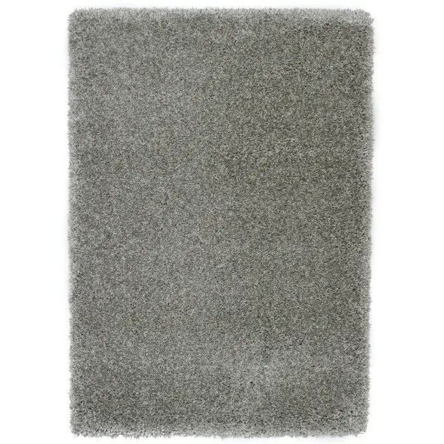 Merinos/Karpet24 Hoogpolig Vloerkleed Shaggy Deluxe - Zilver - 160 x 225 cm grijs