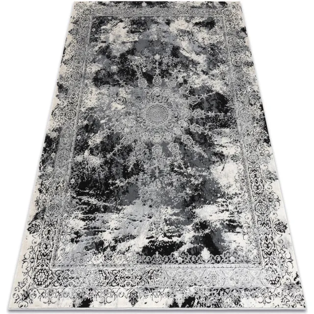 RUGSX Kleden Rugsx Tapijt VINCI 1407 modern Rozet vintage gewreven Grijs