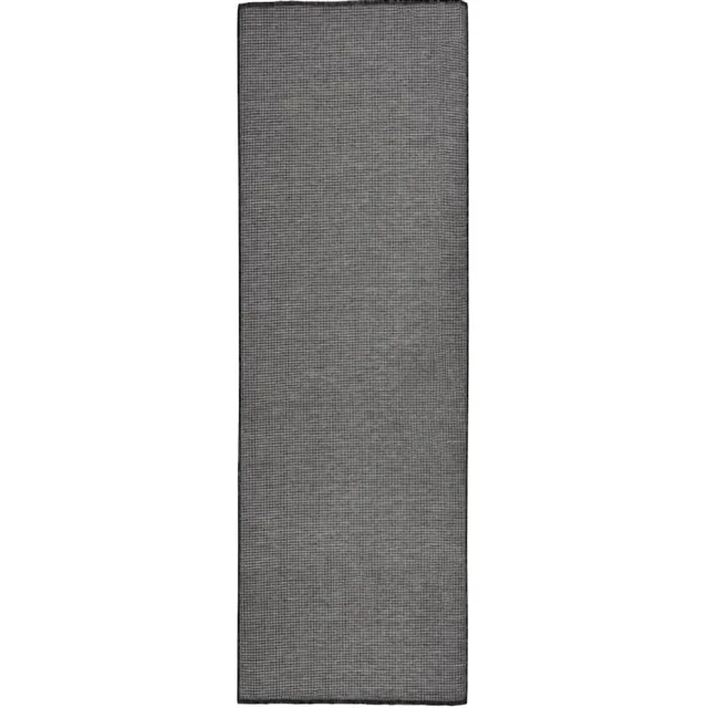 vidaXL Buitenkleed platgeweven 80x250 cm grijs