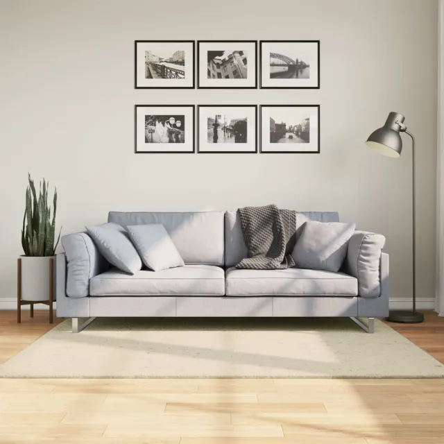 vidaXL Vloerkleed HUARTE laagpolig zacht wasbaar 120x170 cm crème, foto 2