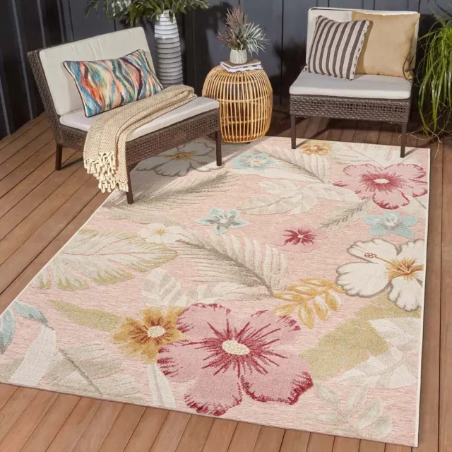 TrueWeave Buitenkleed bloemen - Yara roze