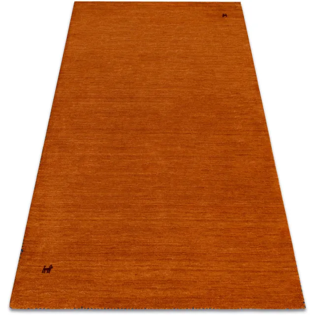 RUGSX Kleden Rugsx Wollen tapijt GABBEH LOOM terracotta - HANDGEWEVEN 125x180 cm Oranje