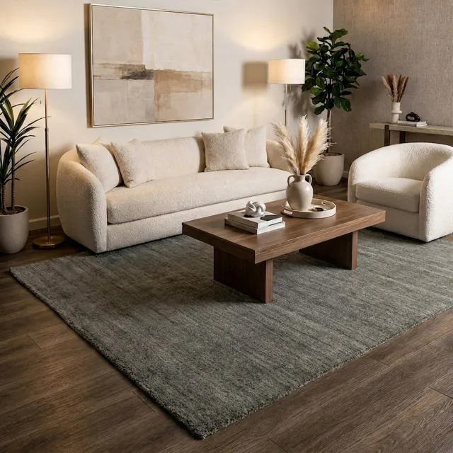 Studio Clarice Berber vloerkleed - Aicha Donkergroen | Comfortabel