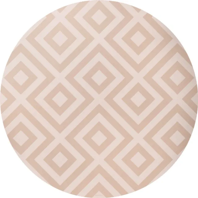 Eeveve Vloermat Rond - Modern Blocks - Desert Sand Bruin zand licht