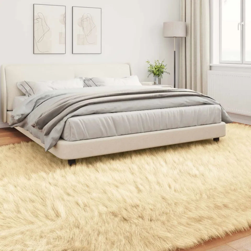 vidaXL Tapijt van imitatie TAFALLA Crèmekleurig 240 x 340 cm Polyester, foto 3