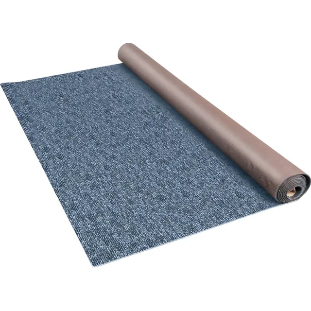 Sans margue Luxe Buitentapijt - Voor binnen en buiten - 400x180cm Tuintapijt - Terrastapijt - Buiten tapijt - Blauw Gray