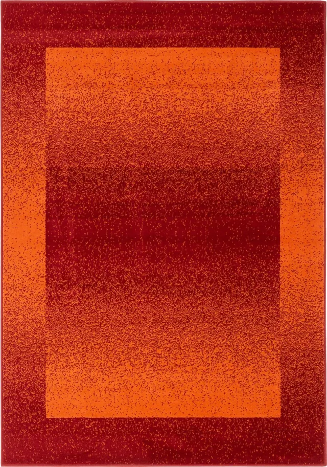 Pergamon Vloerkleed Designer Samba Moderne Border Oranje