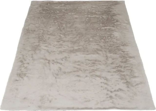 Veer Carpets Vloerkleed Morbido Taupe 5529 - 160 x 230 cm - Extra Hoogpolig Fluffy Vloerkleed in Scandinavische / Hotel Chique Stijl