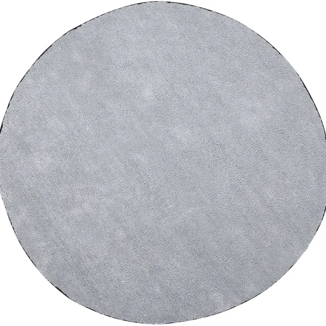 Beliani DEMRE - Shaggy vloerkleed - Lichtgrijs - 140 cm - Polyester
