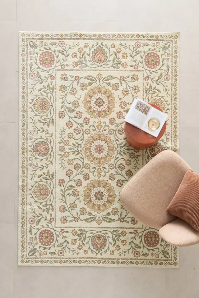 NOUS Living vloerkleed crème, foto 2