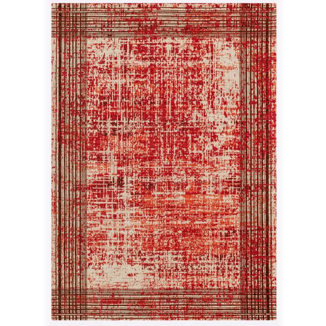 vloerkleed vintage rood