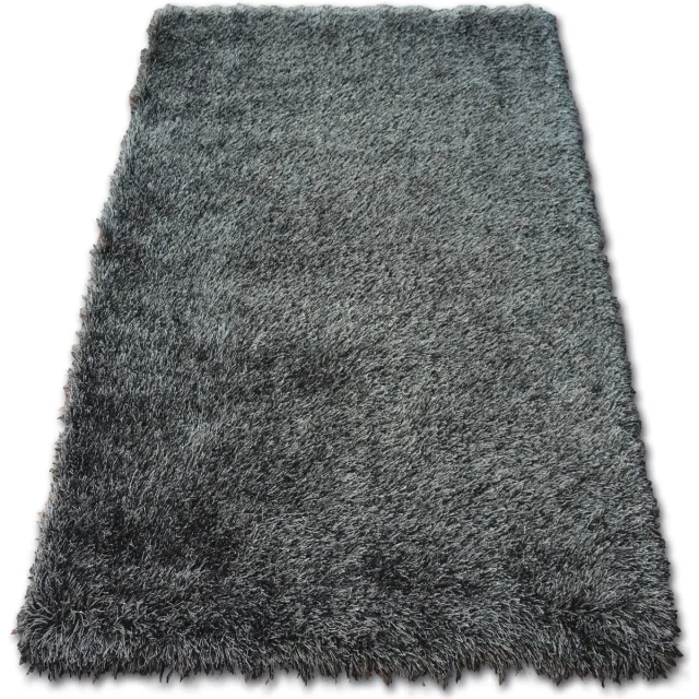 RUGSX Kleden Rugsx Tapijt LOVE SHAGGY patroon 93600 zwart 60x110 cm