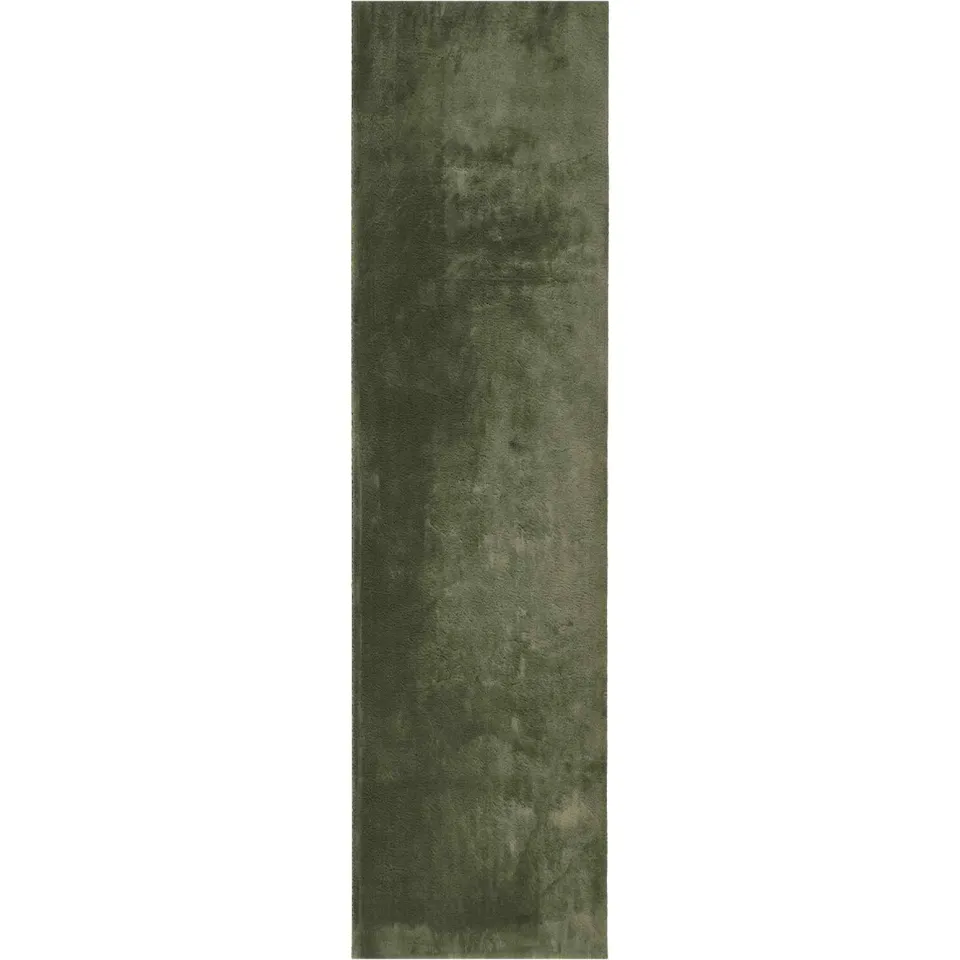 vidaXL Vloerkleed HUARTE Bosgroen 80 x 300 cm 100% Polyester Plat groen, foto 3