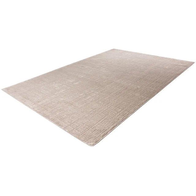 Lalee Vloerkleed - Tapijt - Laagpolig - Beige - Modern Design - 3D-effect - Japandi Stijl