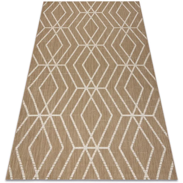 RUGSX Kleden Rugsx FLAT 48956265 Sisal tapijt Geometrisch - natuurlij 120x170 cm Beige