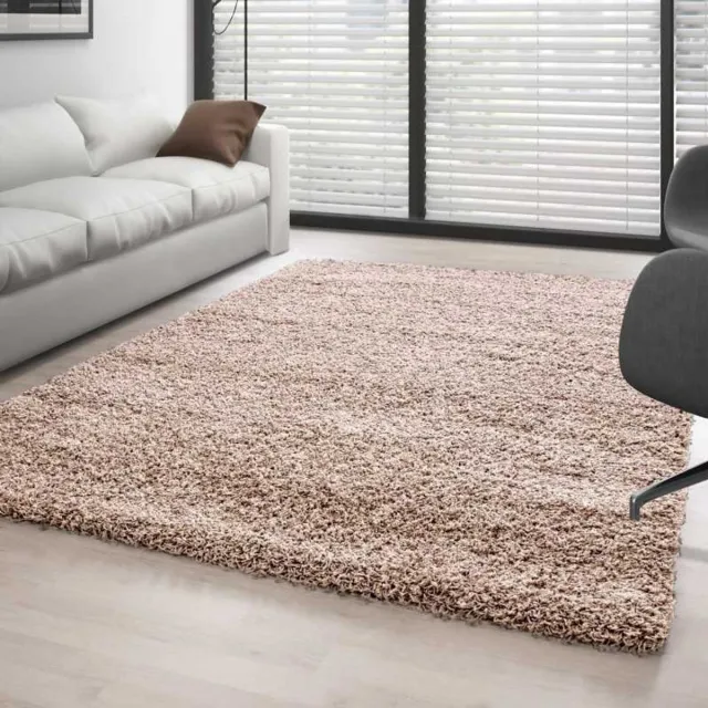 TapisTrend Harig tapijt Beige 120x170 cm Hoogpolig vloerkleed, effen